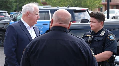 Gov. Tim Walz gets a police perspective during Duluth ride-along